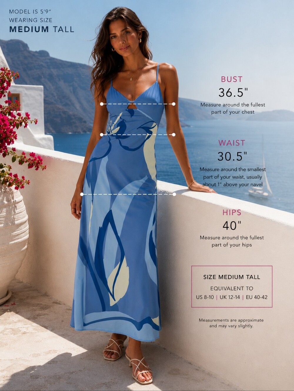 Abercrombie & Fitch Julia Slip Cutout Maxi DressNWT | Medium Tall | Light Blue - Picture 6 of 10